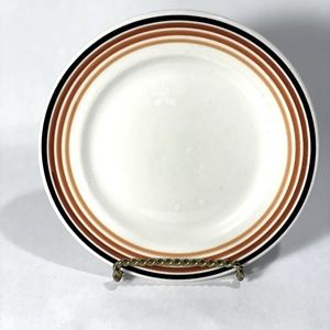 Vintage White Ceramic McNicol Restaurant stoneware salad plates